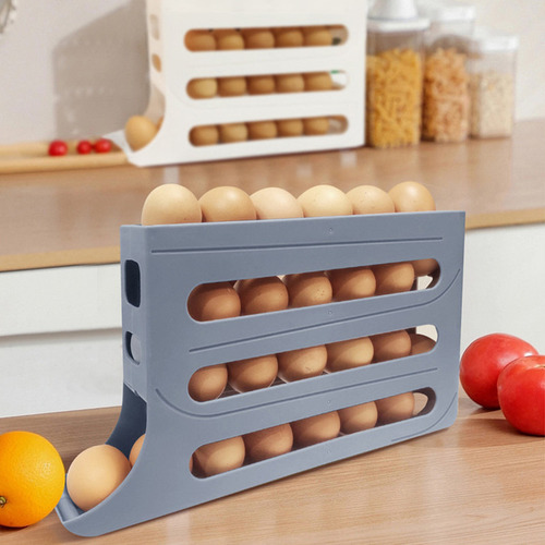 Caixa De Armazenamento De Ovos Geladeira, Dispenser 4andar-. - Imagem 4