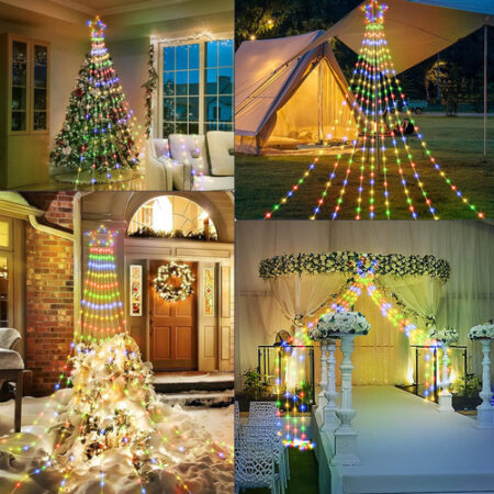 Decoração Solar De Natal Led Strip Light Enfeites De Árvore — foto 27