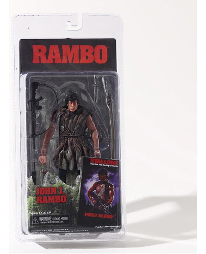Brinquedo Modelo De Boneco De Ação John J Rambo Da Neca Firs