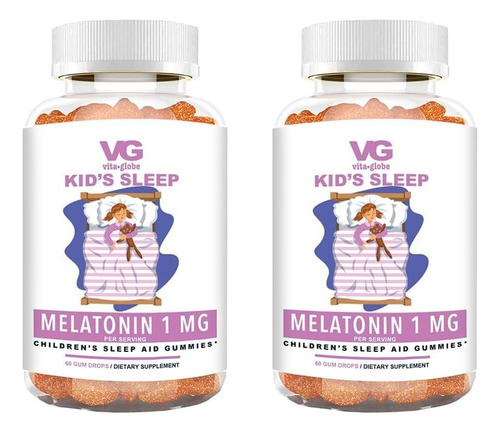 Vitaglobe Kids Sleep 1mg Gummy - Suplemento Não Transgênico