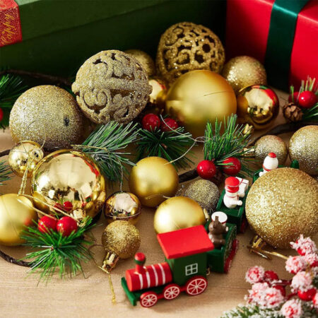 Pacote De 100 Esferas De Natal Para Decoração De Árvores - Imagem 5
