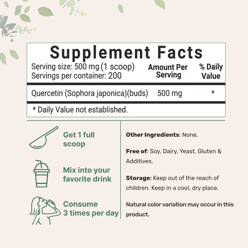 Suplemento De Microingredientes: Quercetina Dihidratada Em P - Imagem 2