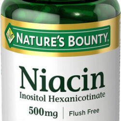 Nature's Bounty Niacin 500mg Flush Free, Suporte De Energia