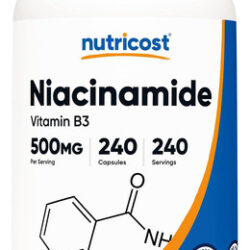 Nutricost Niacinamida (vitamina B3) 500mg, 240 Cápsulas - Se
