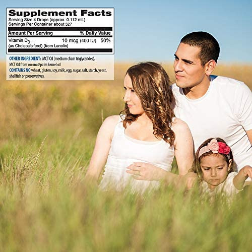 Gotas De Vitamina D Para Bebês, Crianças E Adultos - Líquid - Imagem 2