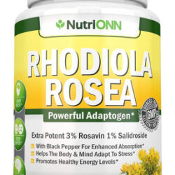 Nutrionn Rhodiola Rosea - 500mg - 180 Cápsulas Veganas - 3%