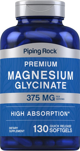 Glicinato De Magnésio | 375mg | 130 Unidades | Qualidade ...