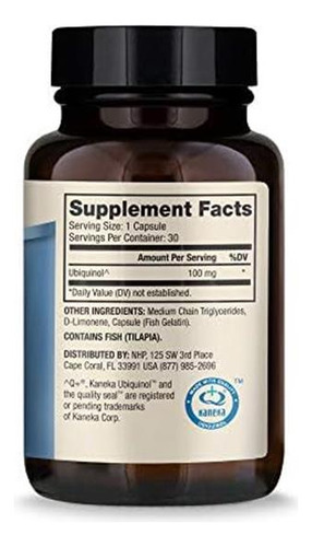 Dr. Mercola, Suplemento Dietético De Ubiquinol, 100 Mg, 30 P - Imagem 3