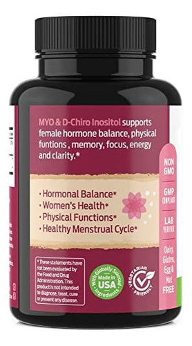 Myo E D-chiro Inositol Supplement Blend Com Folate - Equilí - Imagem 7