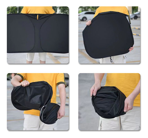 F Portable Car Sunshade Summer Front Windshield Sunshad 0332 - Imagem 7