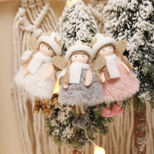 Pacote Com 12 Pingentes De Anjo, Enfeites De Árvore De Natal - Imagem 7