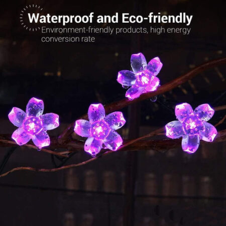 5m Luzes Natal Ao Ar Livre Luz Solar Da Corda Da Flor 20led- - Imagem 45