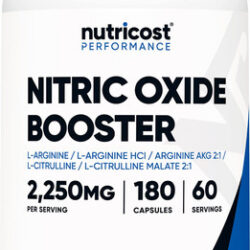 Suplemento Nutricost Nitric Oxide Booster 750 Mg 180 Cápsula
