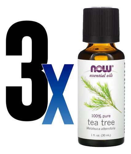 Óleo Essencial Melaleuca Tea Tree 30ml Now Foods 100% 3un - Imagem 2