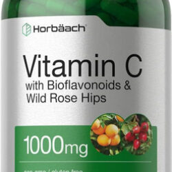 Vitamina C 1000mg | 250 Cápsulas | Com Bioflavonóides E Rosa