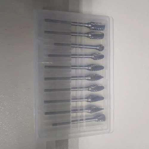 Kit 10 Fresas Lima Tungstenio Escariar Metal Ferro Aço Broca - Imagem 9
