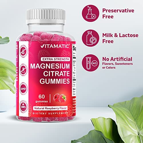 Gomas De Magnésio De Força Extra Vitamatic 255 Mg (mg Eleme - Imagem 4