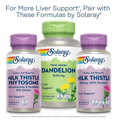 Solaray Liver Blend Sp-13, Suporte Tradicional De Desintoxic - Imagem 6