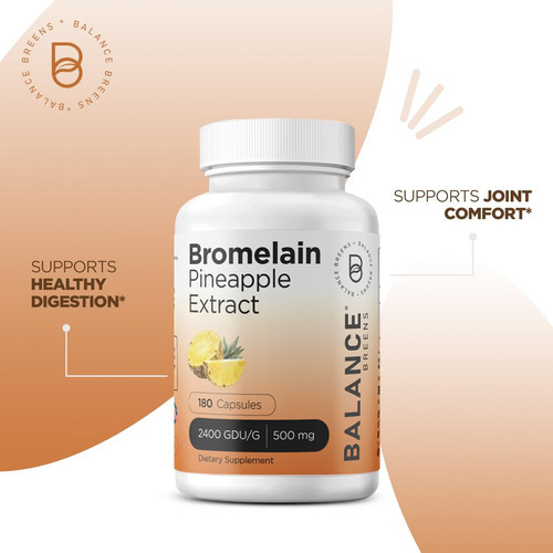 Suplemento Balance Breens Bromelaína E Extrato De Abacaxi 50 - Imagem 3