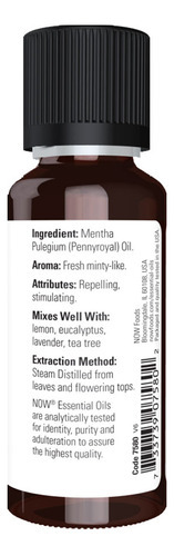 Óleo De Poejo Now Foods Pennyroyal 30ml Importado - Imagem 2