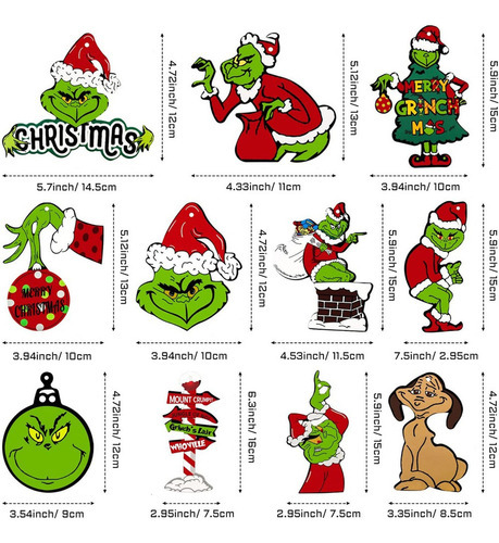 Decorações De Árvore De Natal Grinch, 23 Decorações De Natal - Imagem 2
