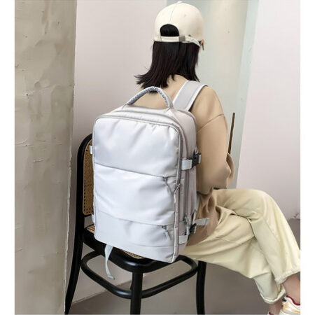 Mochila De Viagem Impermeável Feminina De Grande Capacidade - Imagem 22