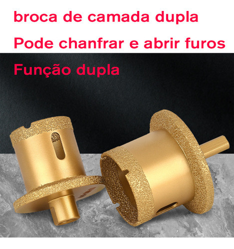 Gj Brocas Chanfro De Diamante M14 Com Diâmetro 40-60mm, - Imagem 4
