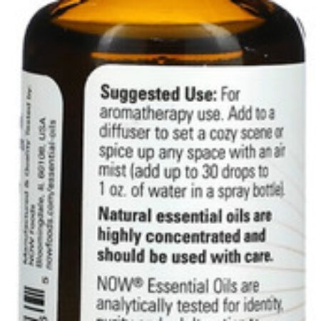 Mistura De Óleo Spice Cider Now Foods 30 Ml Importado - Imagem 3