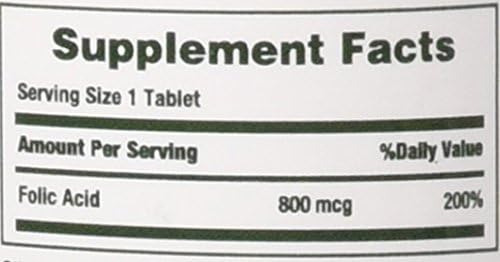 Natures Bounty Ácido Fólico 800 Mcg Comprimidos Força Máxim - Imagem 4