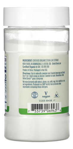 Extrato Em Pó Betterstevia Now Foods Adoçante - Imagem 2
