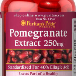 Extrato De Romã Puritans Pride, 250 Mg, 120 Unidades