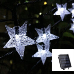 Luzes De Estrela De Corda De Fadas Movidas A Energia Solar D