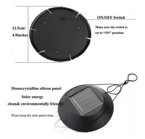 Beija-flor Led Solar Vento Sinos Cor Mudando Luzes Pendurar. - Imagem 4