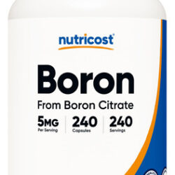 Suplemento Nutricost Boron Em Cápsulas 5mg X240 Vegetariano