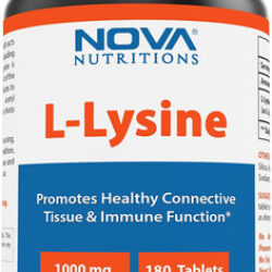 Nova Nutritions, L-lisina 1000 Mg - 180 Tabletes