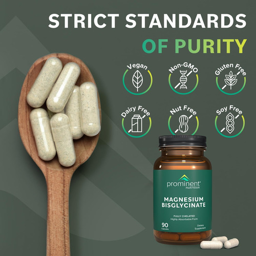 Cápsulas De Bisglicinato De Magnésio Prominent Nutrition - S - Imagem 5