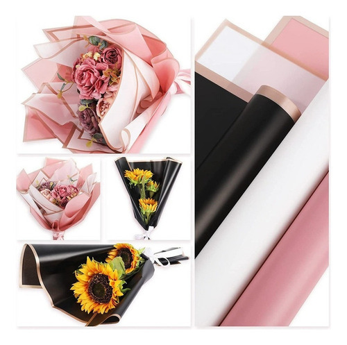 Papel De Embrulho De Presente Para Buquê De Flores 60x - Imagem 5