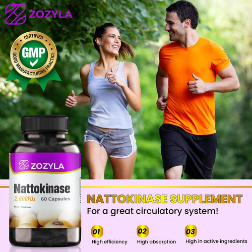 Suplemento Zozyla Nattokinase 2.000 Fu, 60 Cápsulas - Melhor - Imagem 6