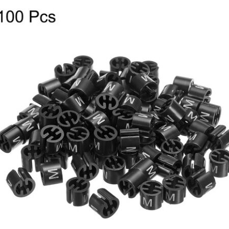 Marcador Tamanho M Para Cabides, Preto, 100 Unidades - Imagem 2