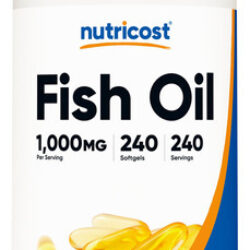 Suplemento Nutricost Óleo De Peixe Omega 3 Softgels 1000mg 2