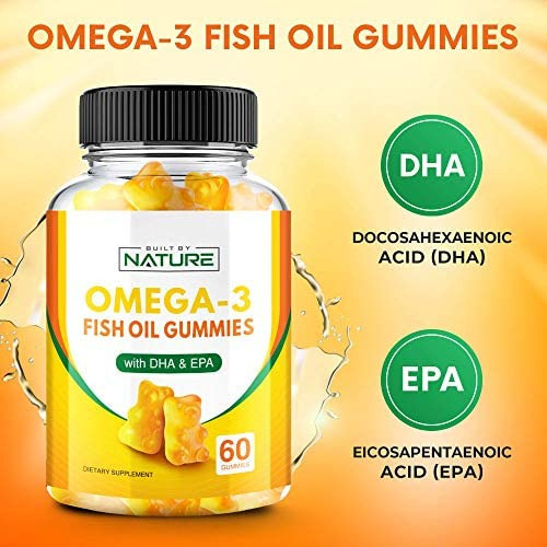 Gomas De Óleo De Peixe Ômega 3 Para Adultos E Crianças Supl - Imagem 2