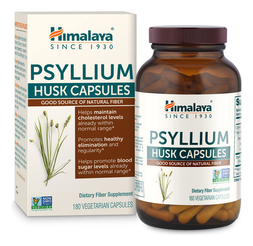 Cápsulas Himalaya Psyllium Husk 3000 Mg Para Fibra 18