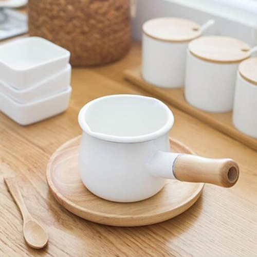 Pequena Panela De Leite Esmaltada Manteiga Café Leite - Imagem 4