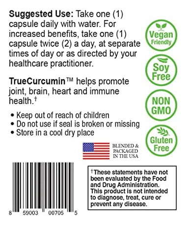 Verdadeira Curcumina Com 500 Mg De Curcumina Bcm-95 Absorví - Imagem 3