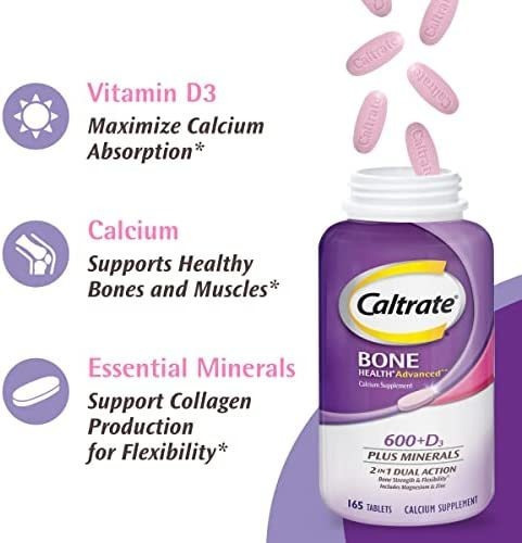 Caltrate 600 Plus D3 Plus Minerals Cálcio E Comprimidos De S - Imagem 5