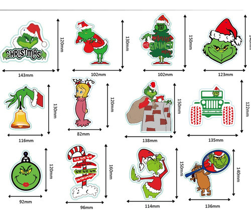 Decorações De Árvore De Natal Grinch, 23 Decorações De Natal - Imagem 3
