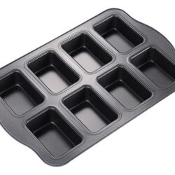 8 Cavidade Mini Loaf Pan Antiaderente Bakeware Mini Desserts
