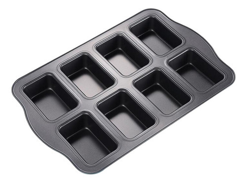 8 Cavidade Mini Loaf Pan Antiaderente Bakeware Mini Desserts