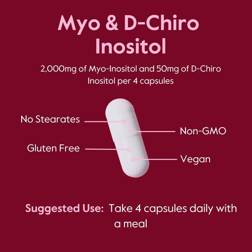 Suplemento De Myo-inositol E D-chiro Inositol (120 Cápsulas, - Imagem 4