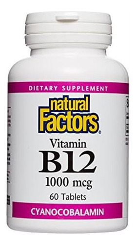 Fatores Naturais, Vitamina B12 Cianocobalamina 1000 Mcg, Su - Imagem 5